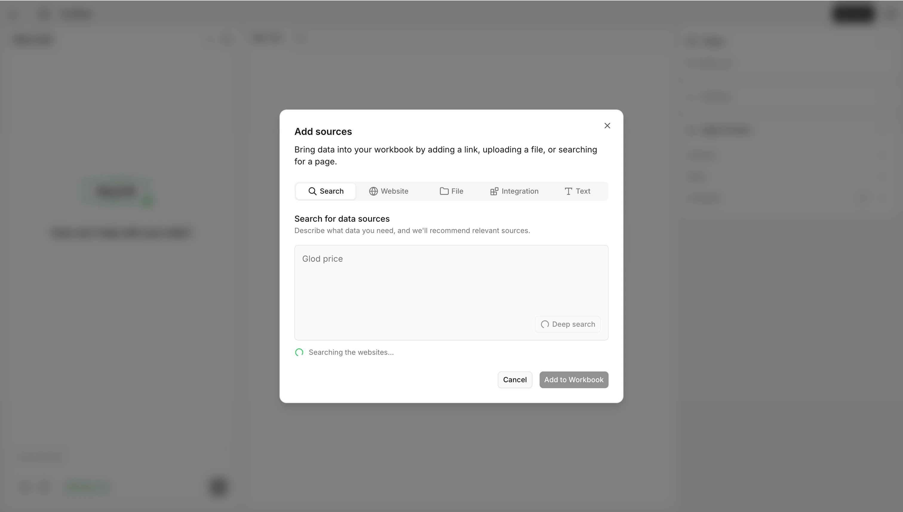 Search: Deep search results
