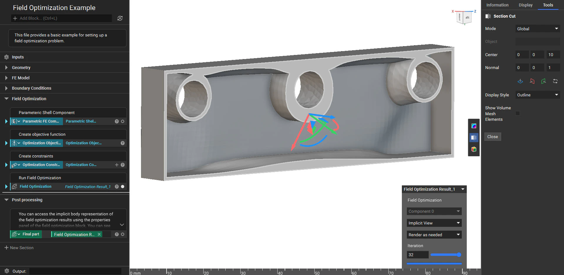 Implicit View from Field Optimization