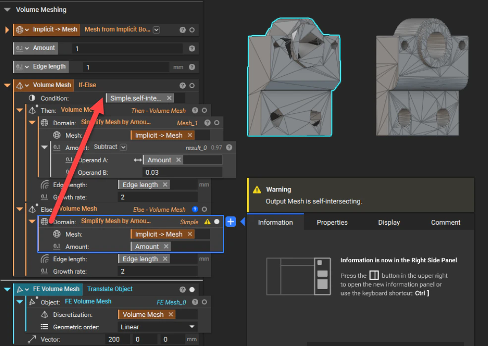 If Else Example Self-intersection