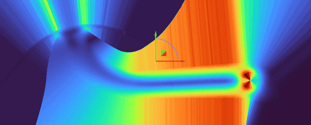 The visualized field of the results.