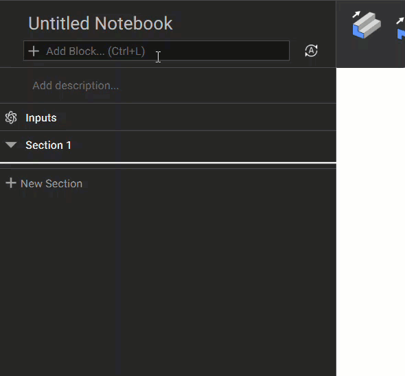 A gif example showing how to create a material using the Isotropic Material block