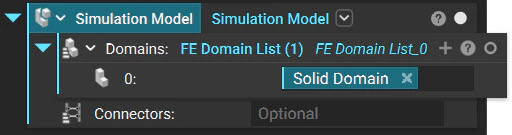 A Simulation Model created using the Solid Domain