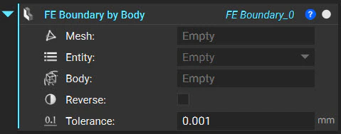 The FE Boundary by Body block