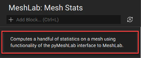 MeshLab Block View
