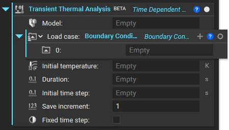 The transient thermal analysis block