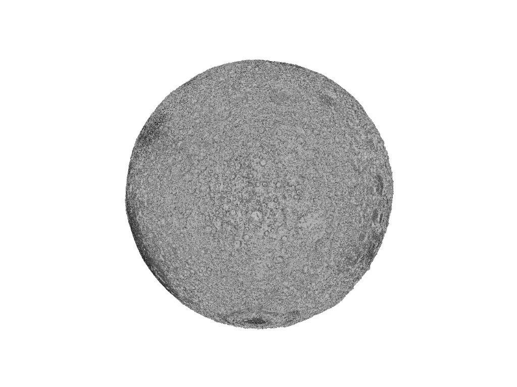 Textured sphere with displacement or bitmap-driven surface detail