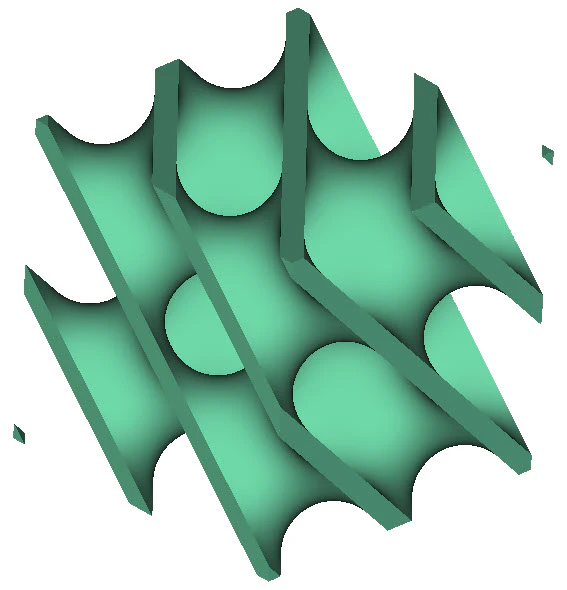 An implicit view of a diamond unit cell