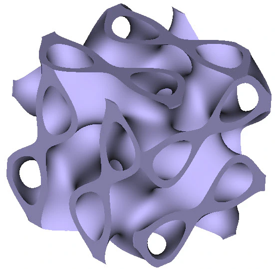 An implicit view of a split p unit cell