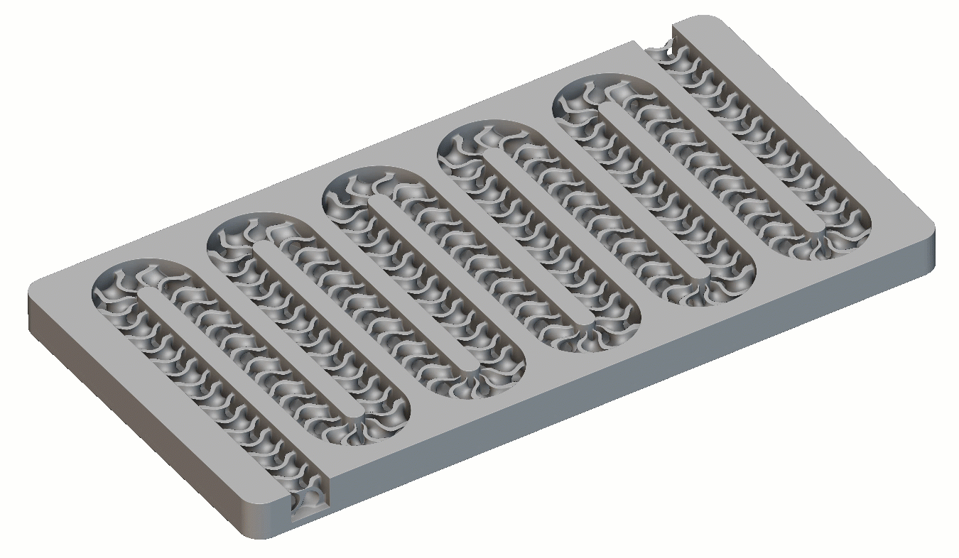 The curved gyroid in a plate