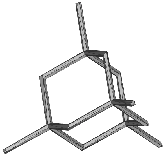 An example of lattice beams with a hexagonal cross section