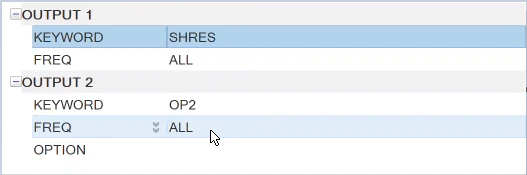 The Analysis screen in Altair Optistruct.