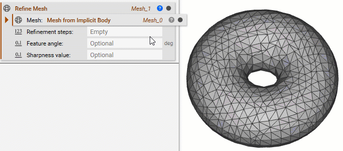 A gif showing how a refine mesh result changes as you increase the number of refinement steps