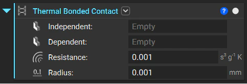 The Thermal Bonded Contact block