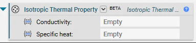The Isotropic Thermal Property block