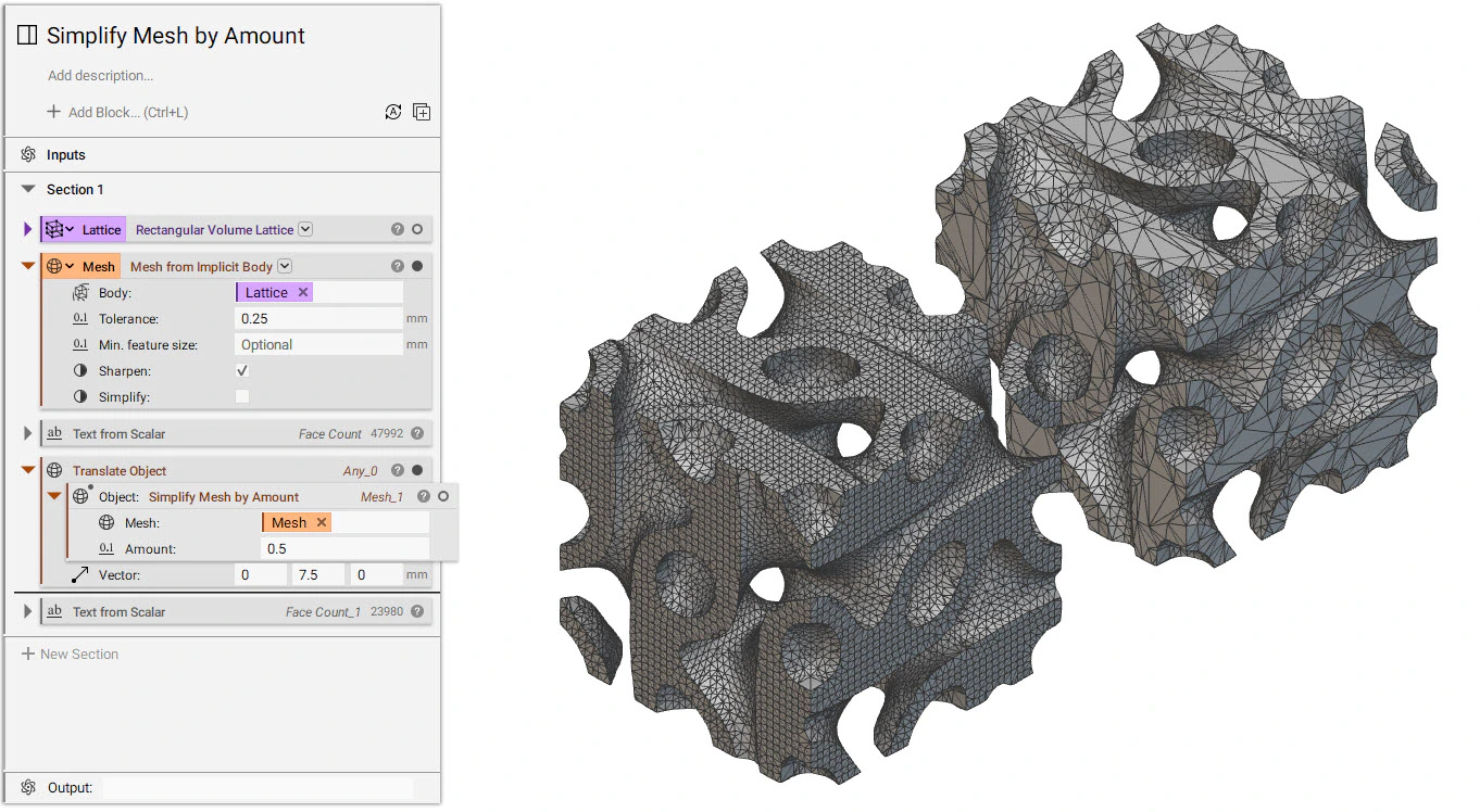 Simplify Mesh by Amount