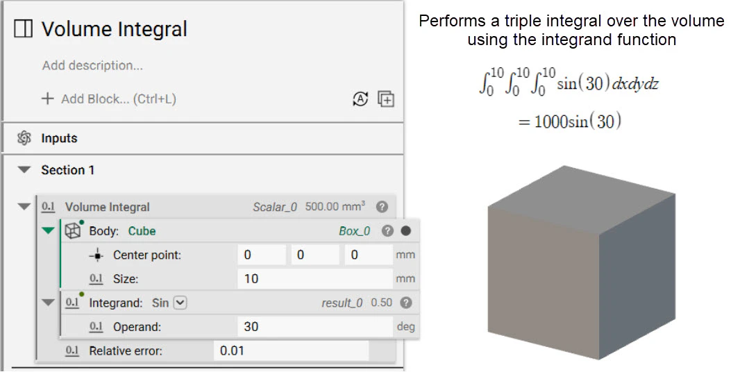 Volume Integral