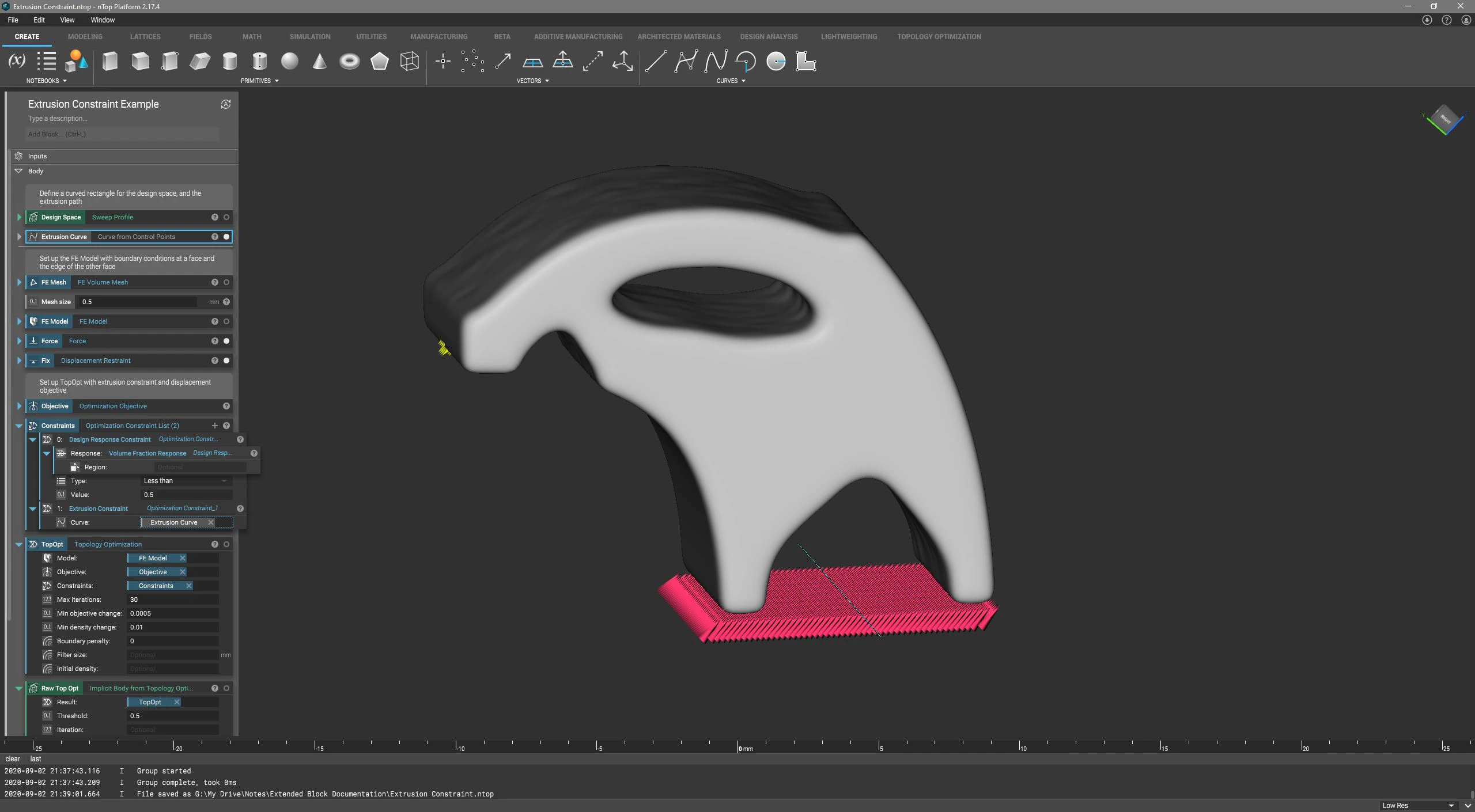 Extrusion Constraint