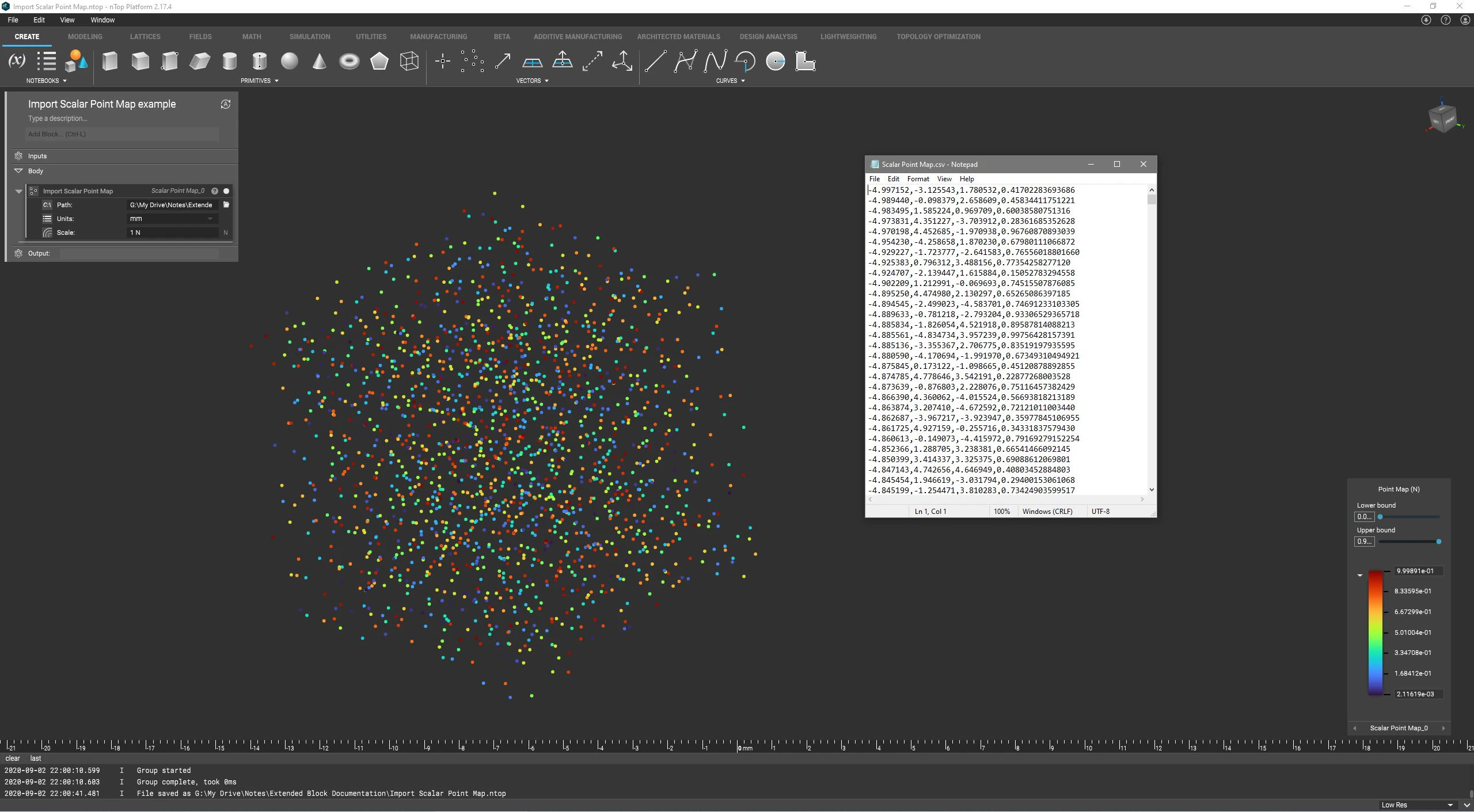Import Scalar Point Map
