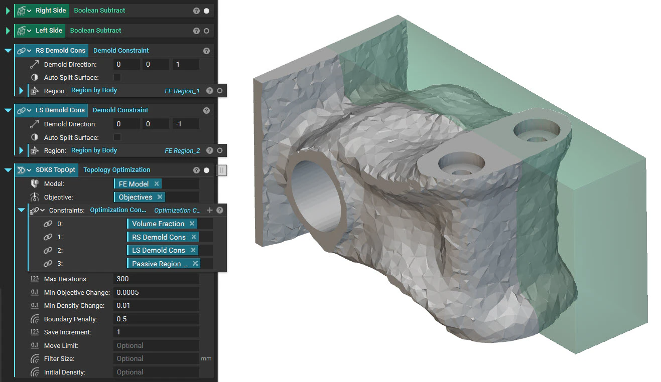 Split Draw Known Surface