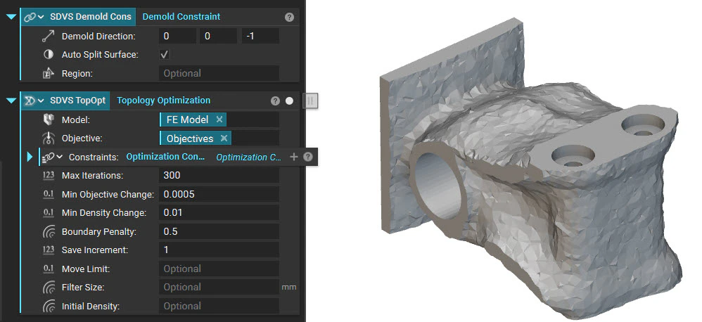Split Draw Variable Surface
