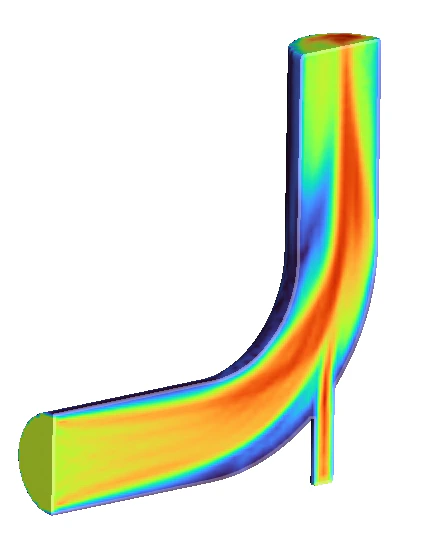 An example of fluid flow through a pipe that has a secondary inlet