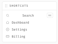 Recent widget