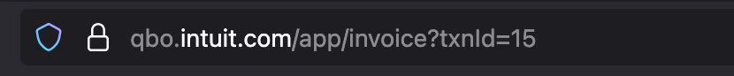 Invoice ID in URL