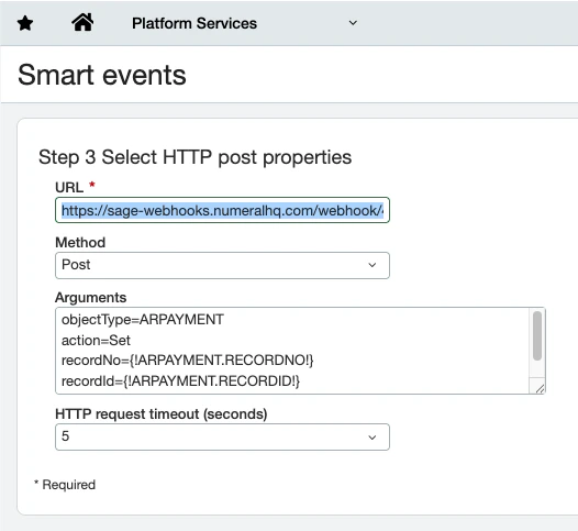 Smart Event step 2