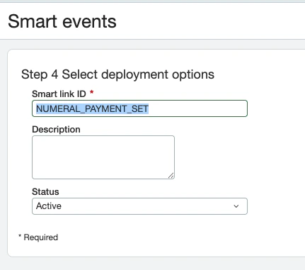 Smart Event step 4