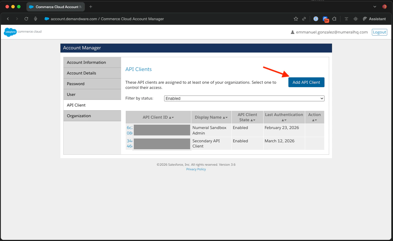 Add API client