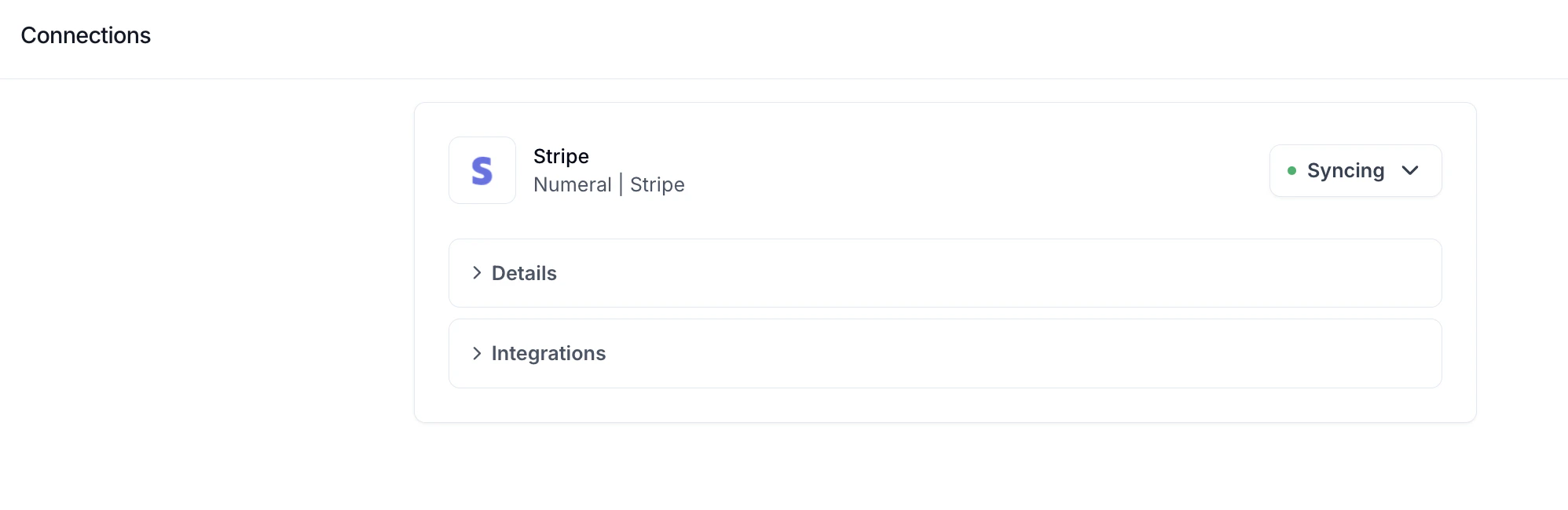 Stripe syncing
