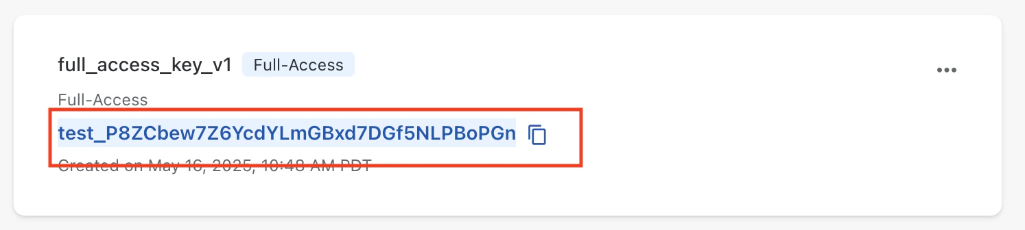 Enter API key