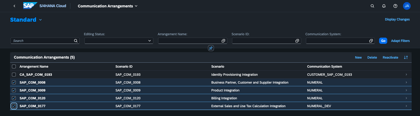 Creating a Communication Arrangement in SAP Fiori