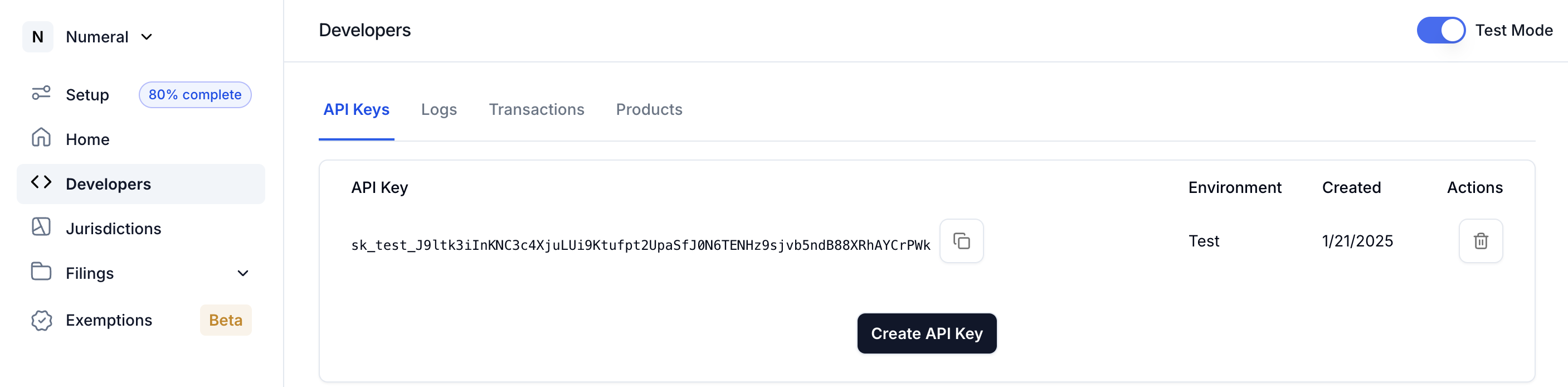 API Keys