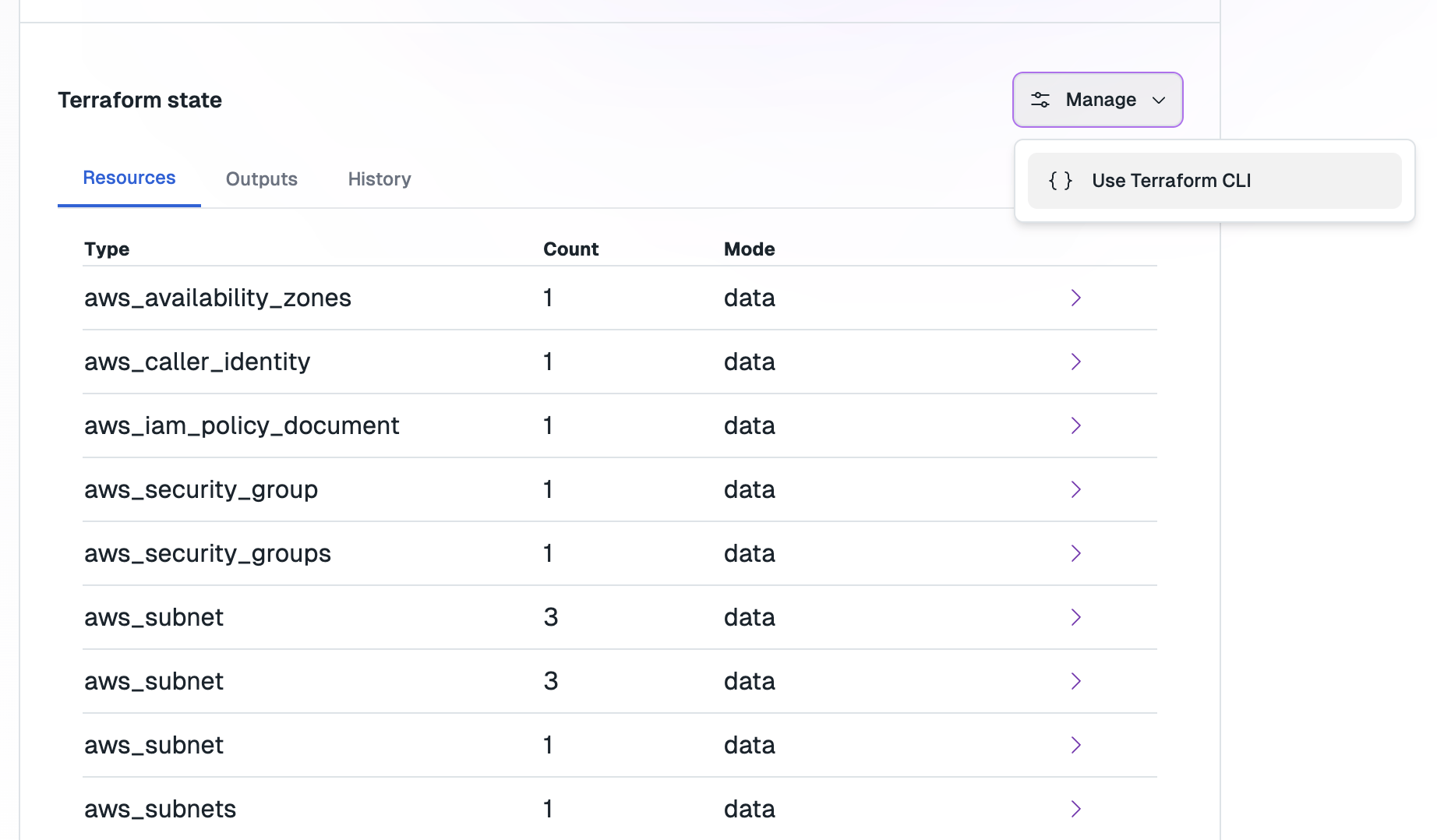 Button to generate a Terraform backend configuration file