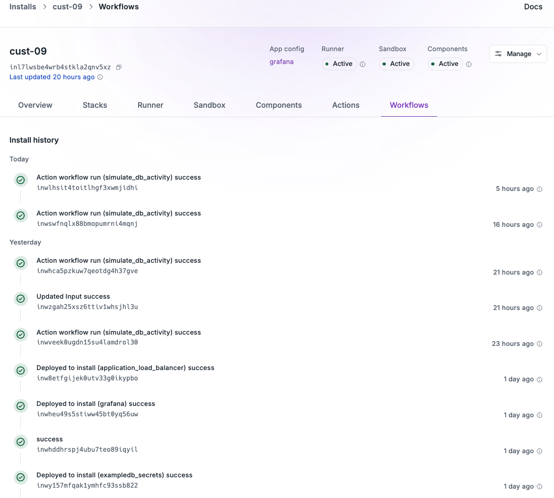 Workflows