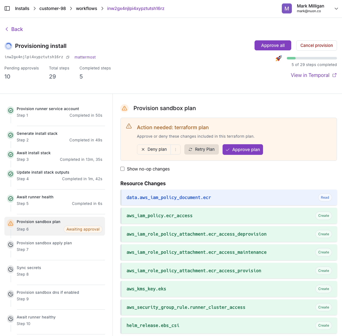 Workflow Approvals