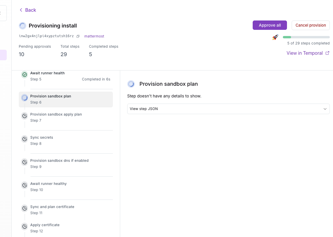 Install Workflow