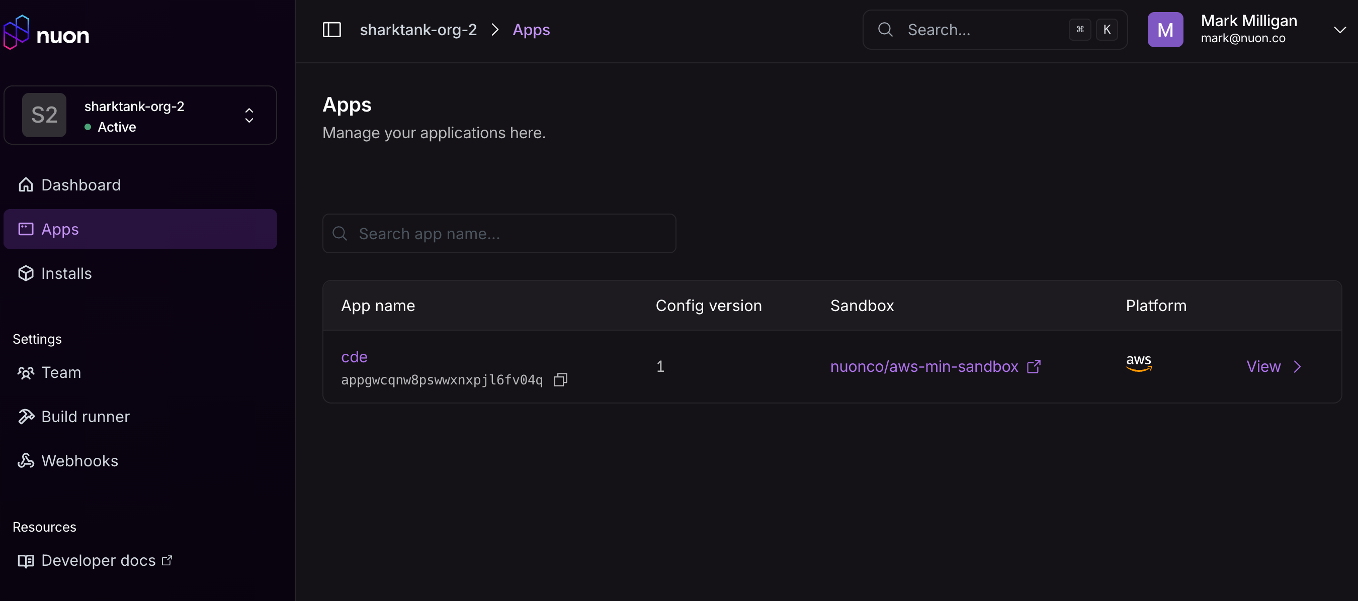 App List