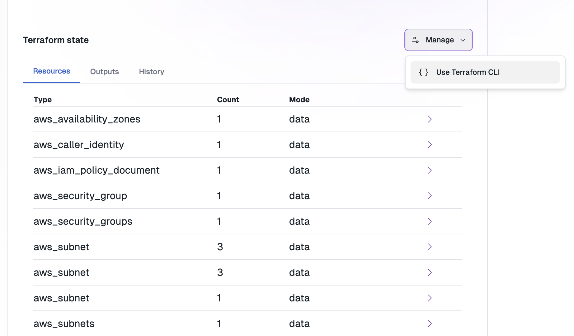 Button to generate a Terraform backend configuration file
