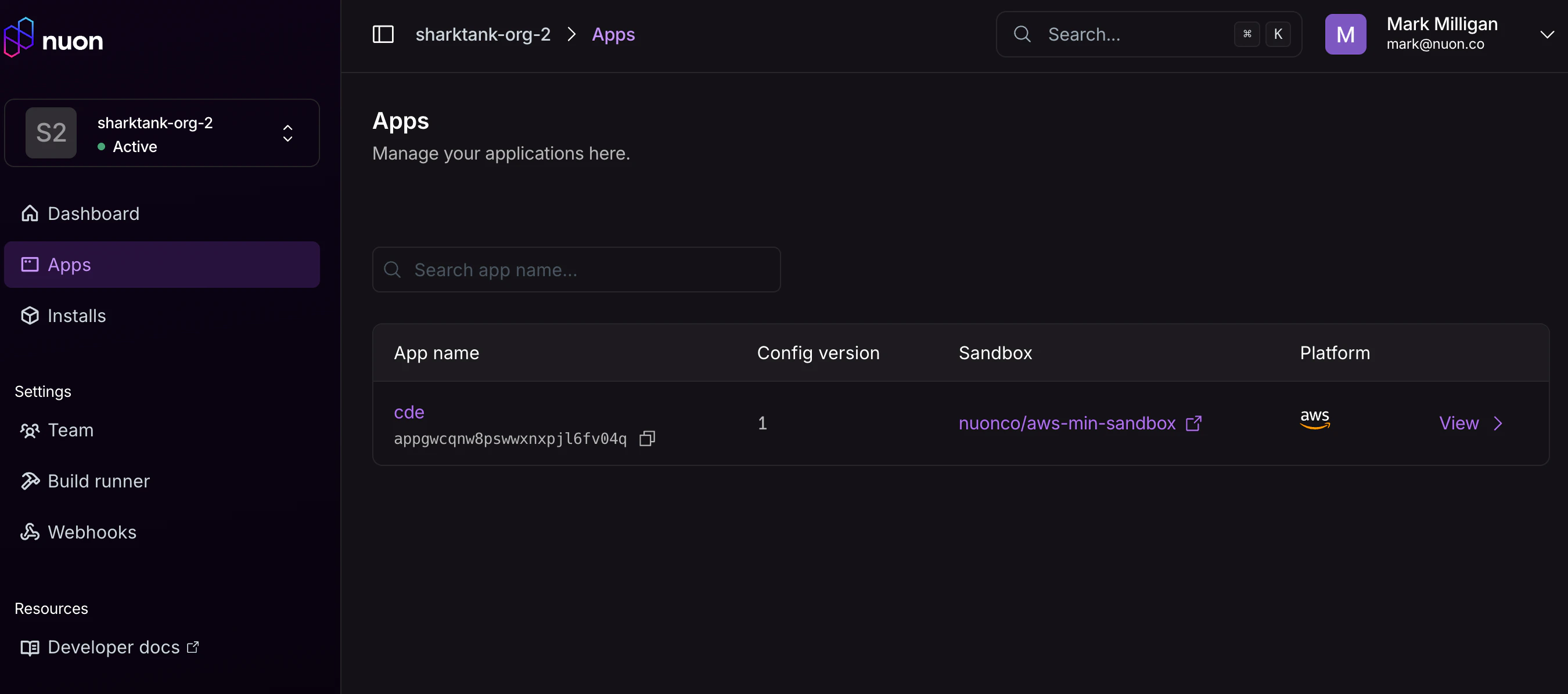 App List