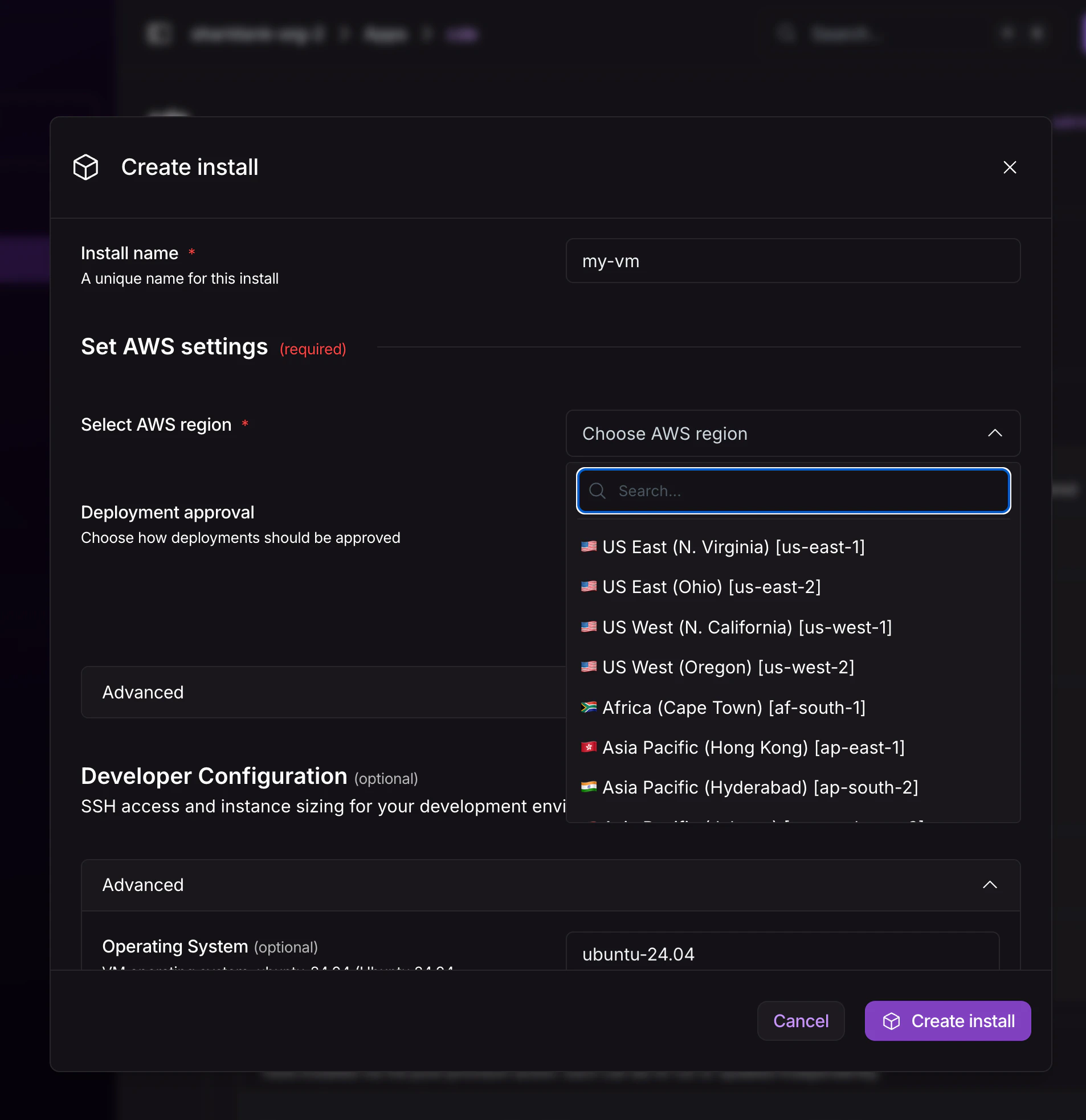App Inputs