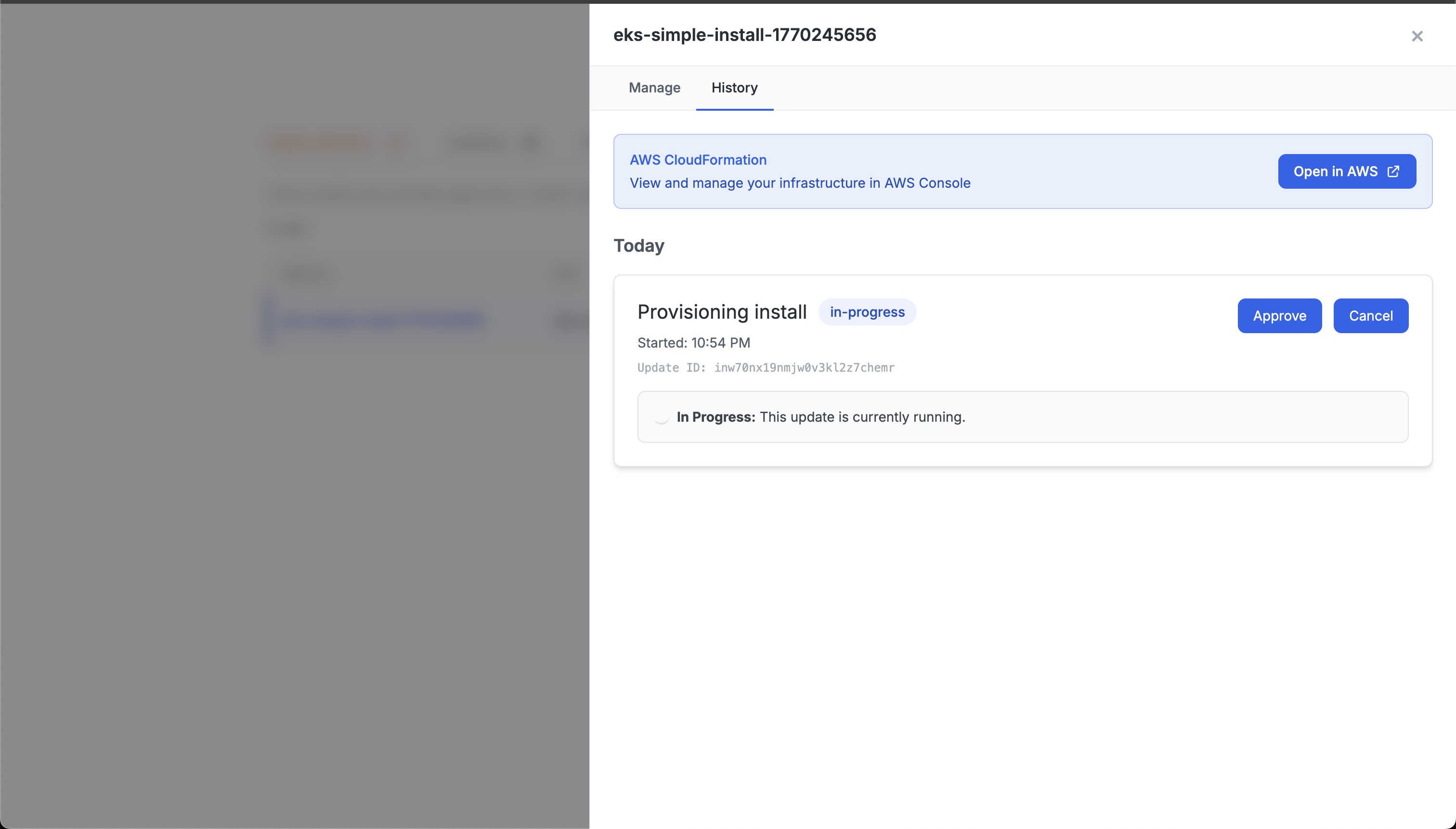 customer install stack
