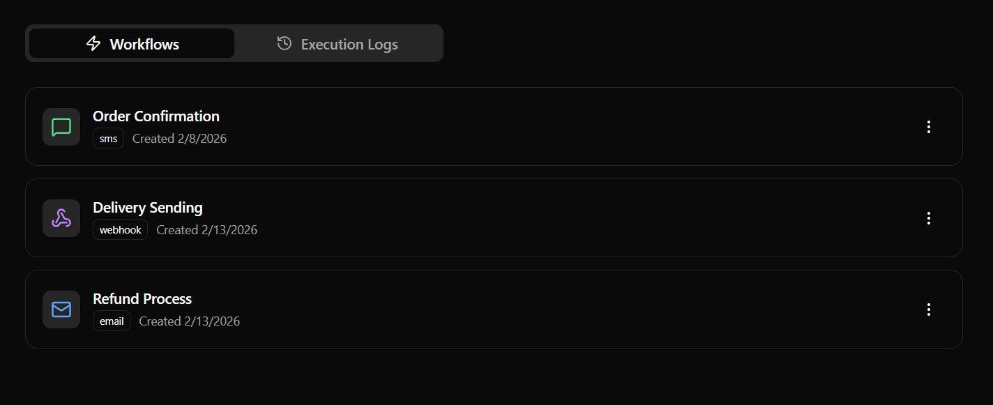 Actions & Webhooks Overview (Dark)