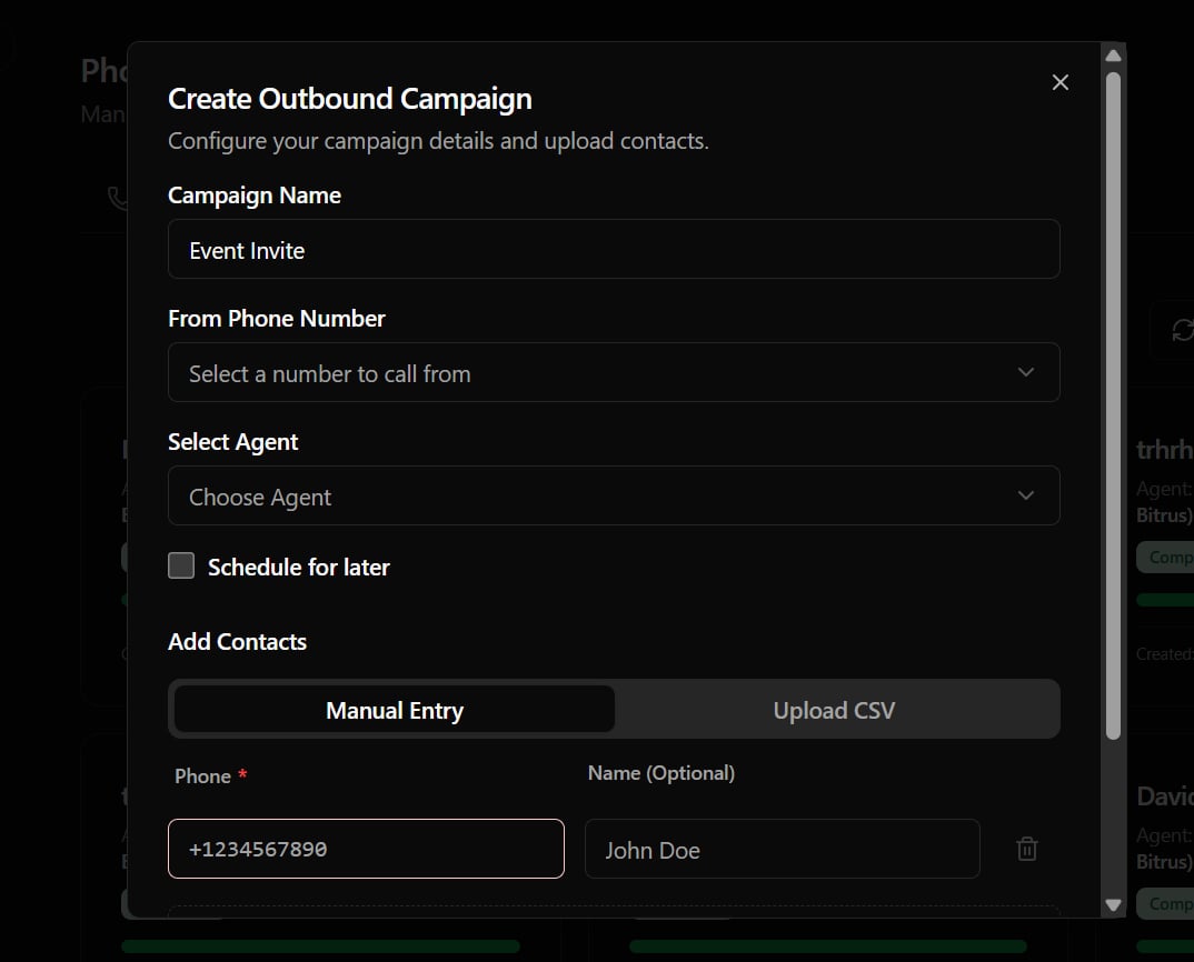 Campaign Builder Overview (Dark)