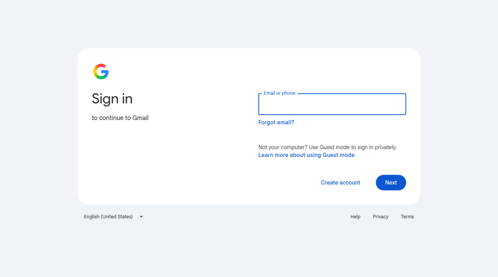 Gmail Signin