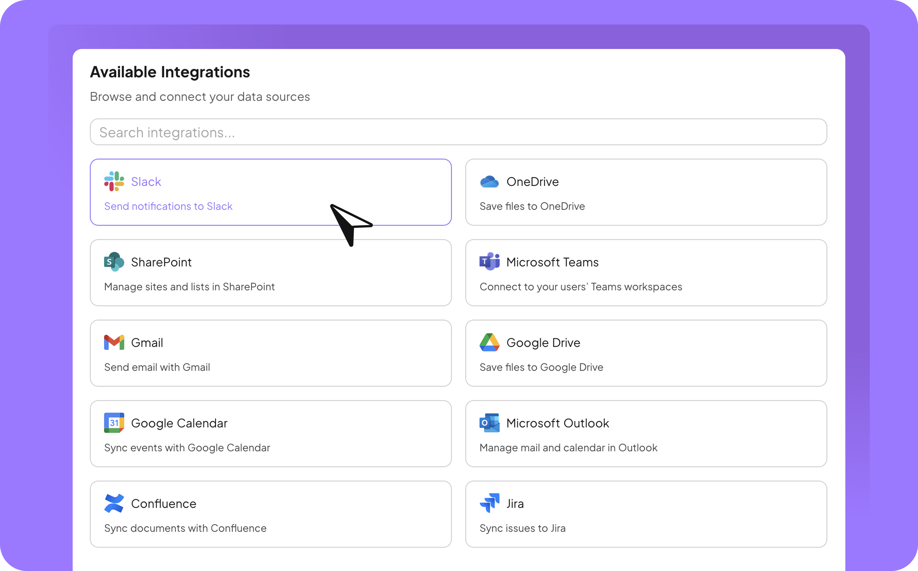 Connect Integrations Pn