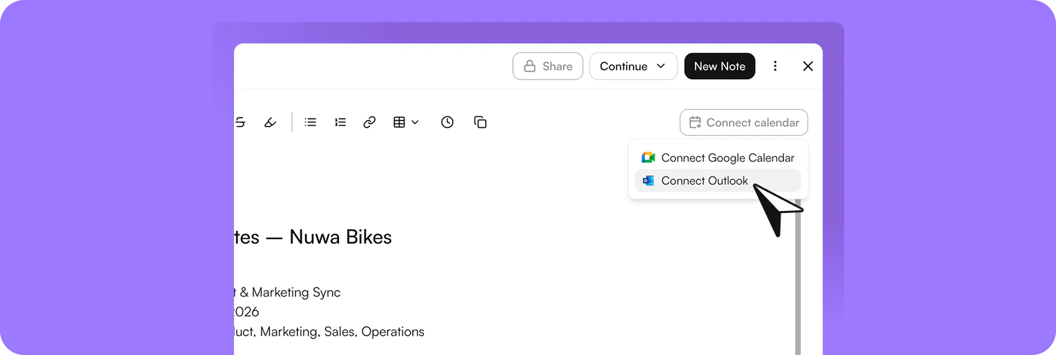 Connectoutlooktonotes