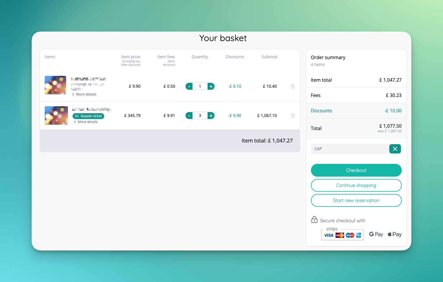 Total discounted value will not be above the maximum discount value.