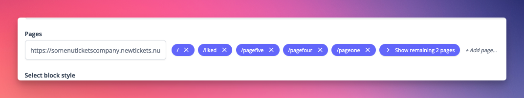 Event/template/article blocks can now be assigned to multiple pages at once